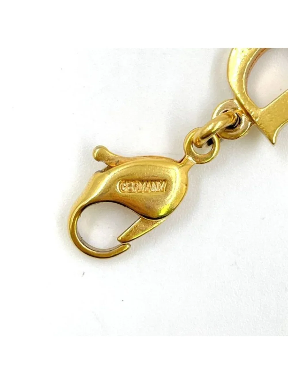 Dior Logo Gold Plated Bracelet Bangle - Picture 6 of 8